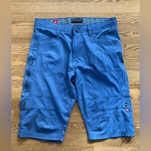 Private Member Size 32 Mens Actiflex Shorts, Blue, Poly/Cotton Blend